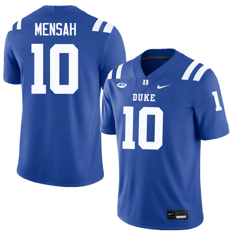Duke Blue Devils #10 Darian Mensah College Football Jersey Stitched-Blue